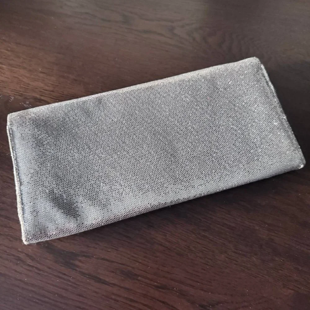 NWOT!  VICTORIA’S SECRET The Sexiest on Earth Sparkly Silver Clutch